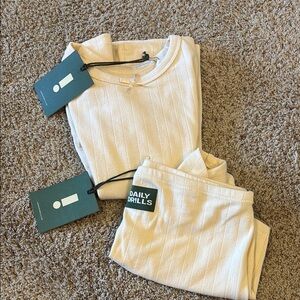 Daily Drills Beige Lounge Set